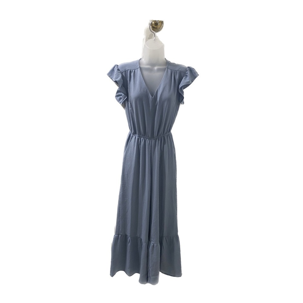 Monteau Flutter Sleeve Wide Leg Jumpsuit Small